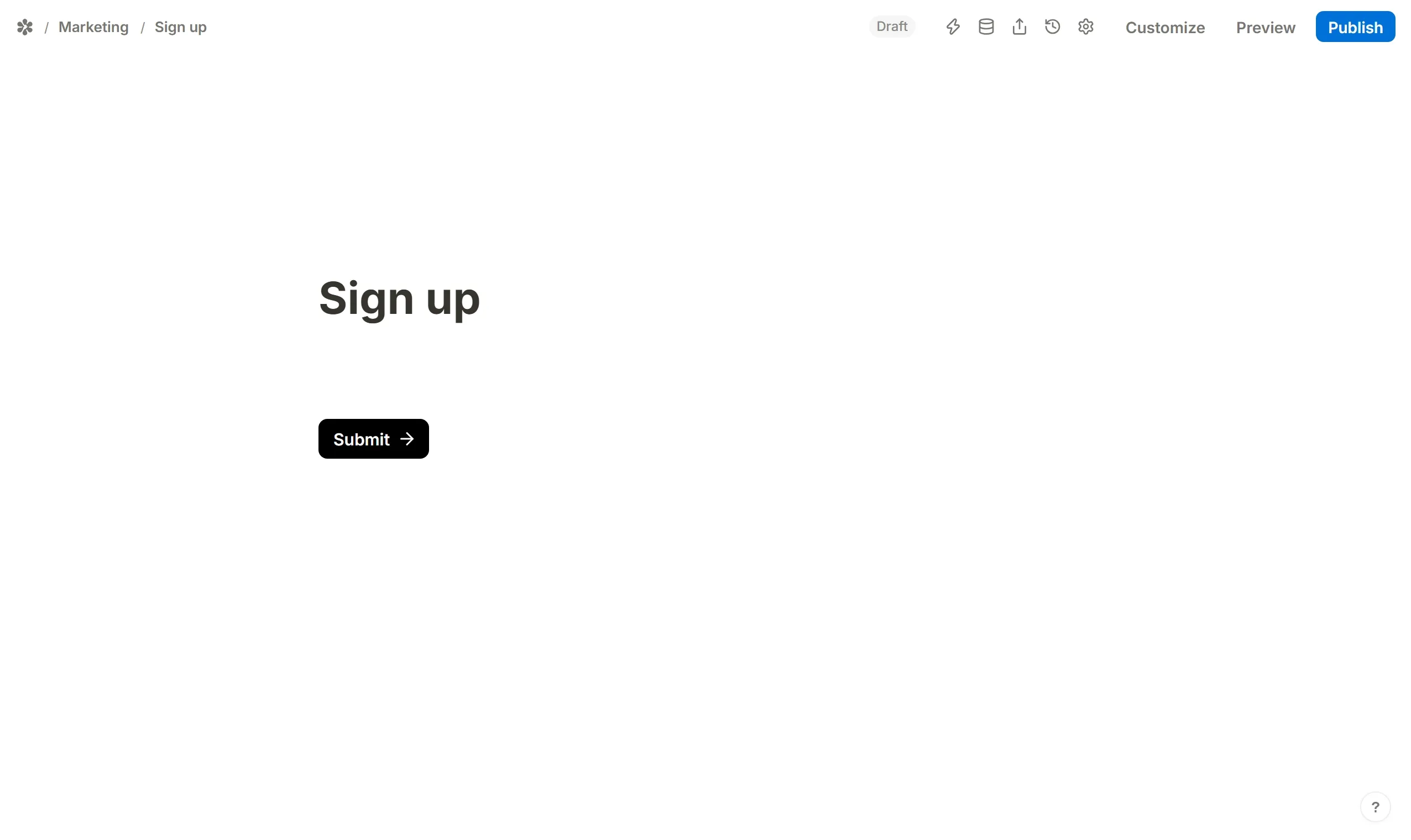 The insert menu opened on an empty line and Embed anything picked from Embed blocks