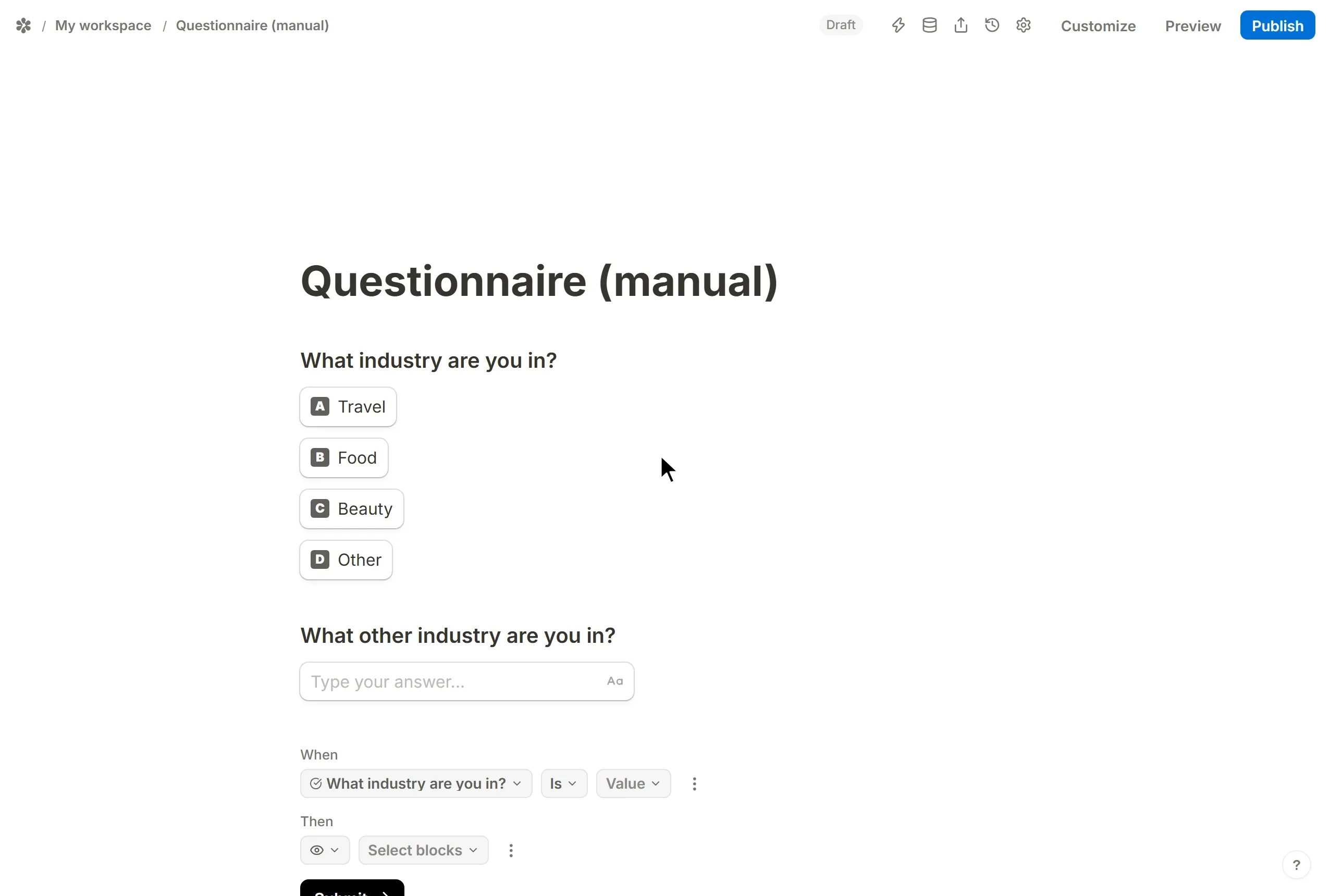 The follow-up question hidden from its own menu