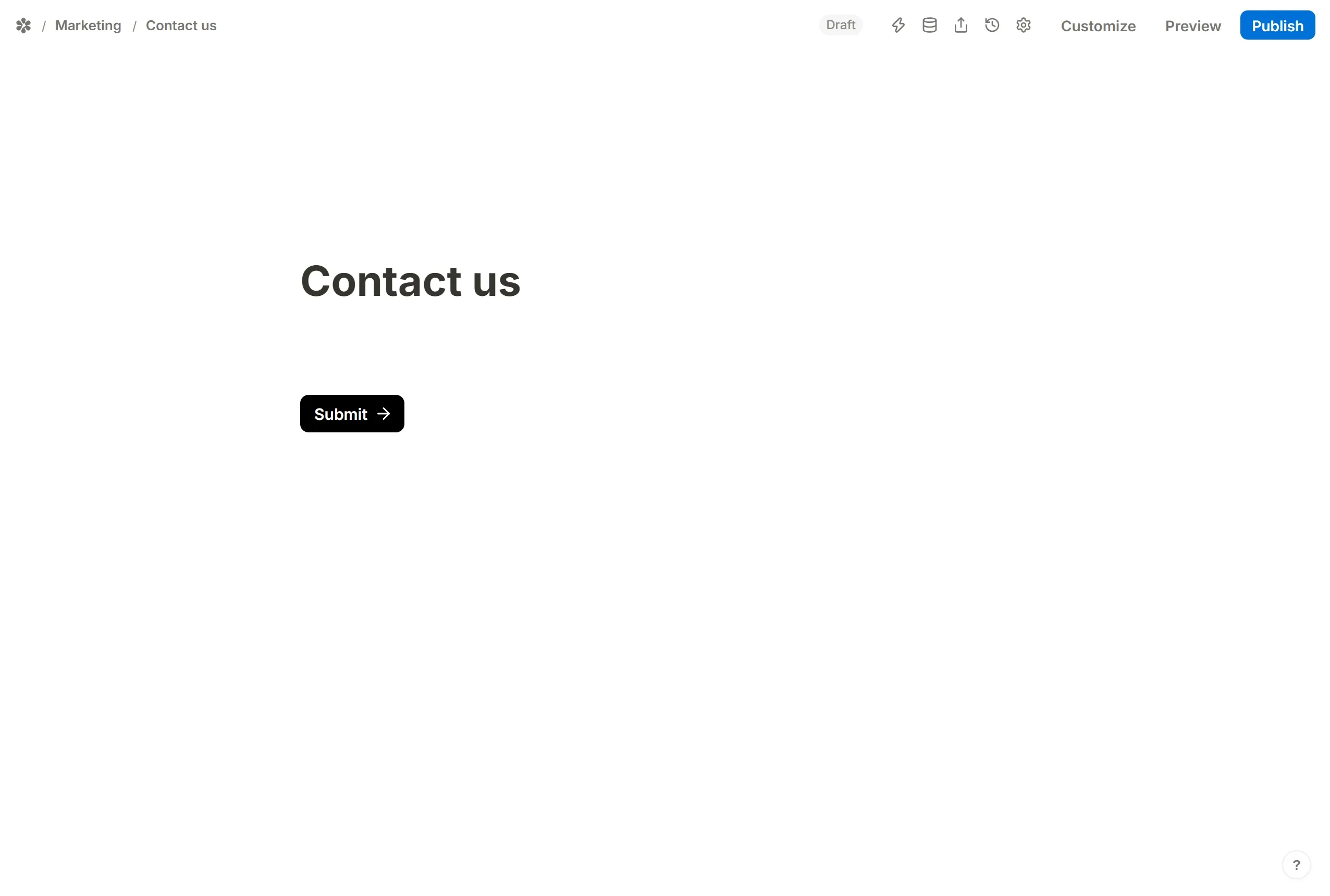 The insert menu open on the list of input blocks