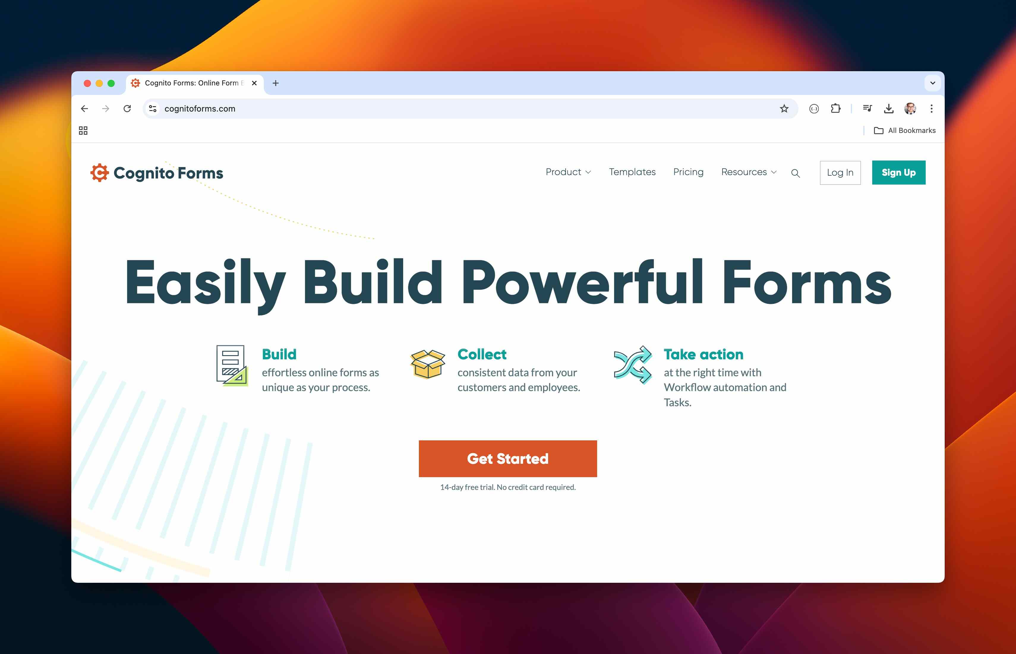 cognito forms homepage