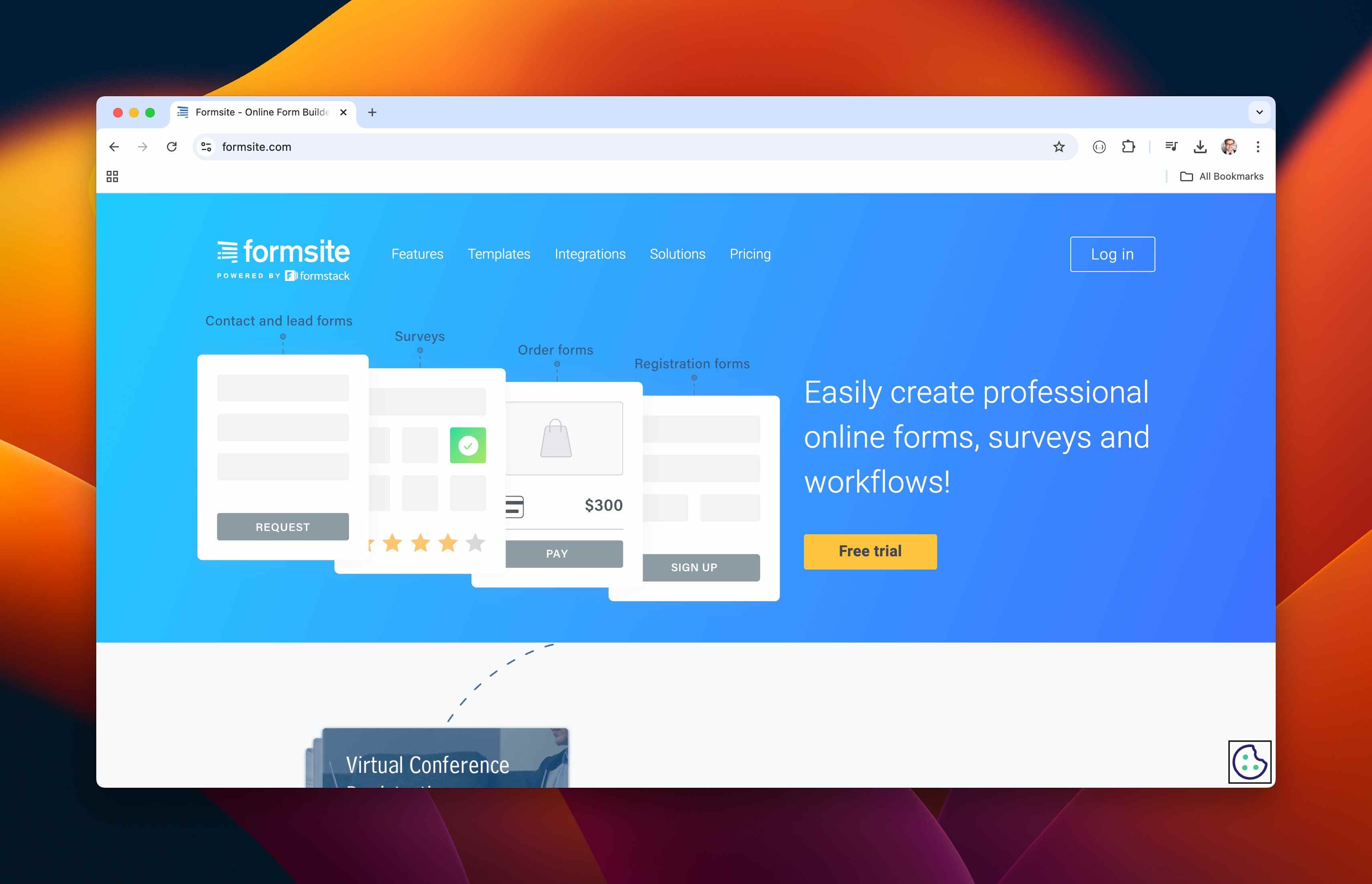 formsite homepage